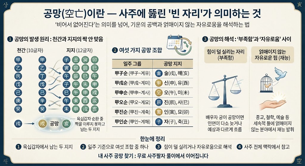 공망_사주빈자리