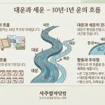 대운과 세운 — 10년·1년 운의 흐름