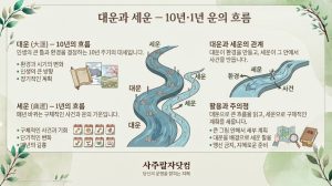 대운과 세운 — 10년·1년 운의 흐름
