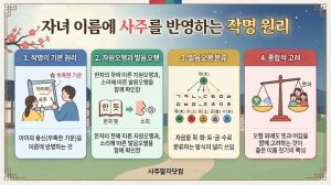 사주 반영하는 작명 원리