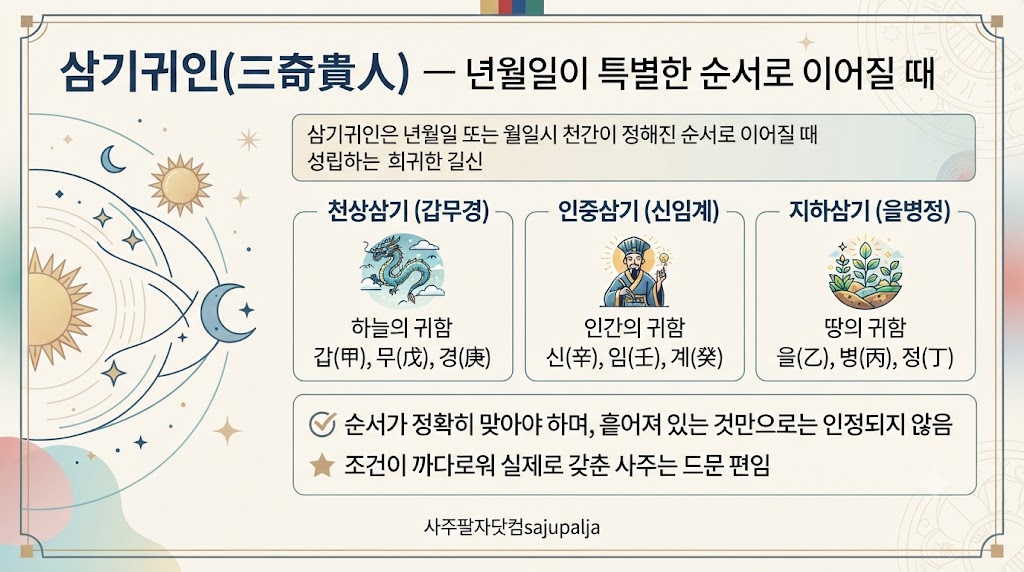 천을귀인보다 귀한 삼기귀인