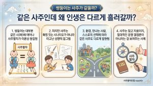 쌍둥이사주_왜다를까
