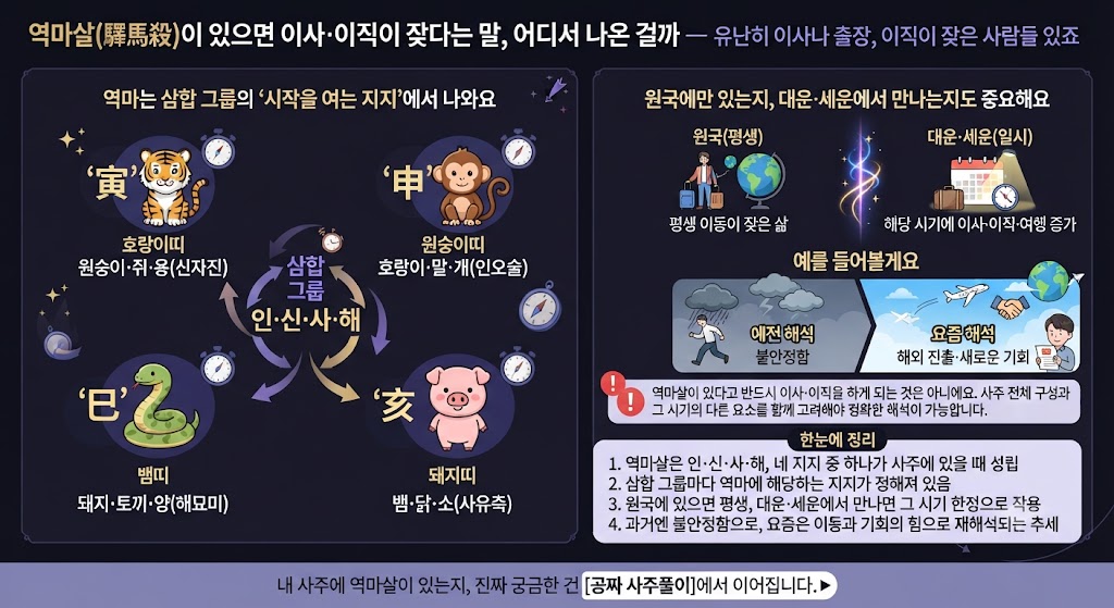 역마살 사주풀이