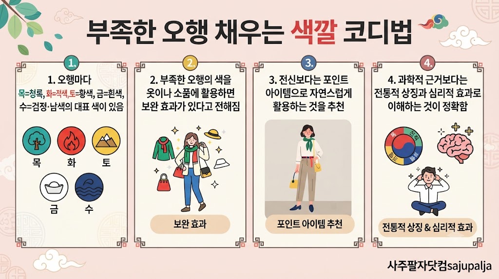 오행채우는색깔코디