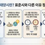 진태양시란? 표준시와 다른 이유 정리