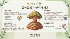 토(土) 기운 — 중심을 잡는 안정의 기운