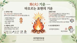 화(火) 기운 — 타오르는 표현의 기운